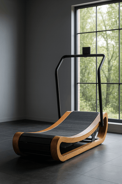R2000 Handcrafted Solid Wood Curved Resistance Treadmill From The Studio Collection Exclusive Edition - Tree of Life