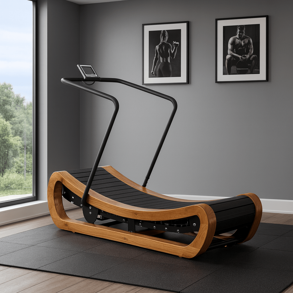 R2000 Handcrafted Solid Wood Curved Resistance Treadmill From The Studio Collection Exclusive Edition - Tree of Life