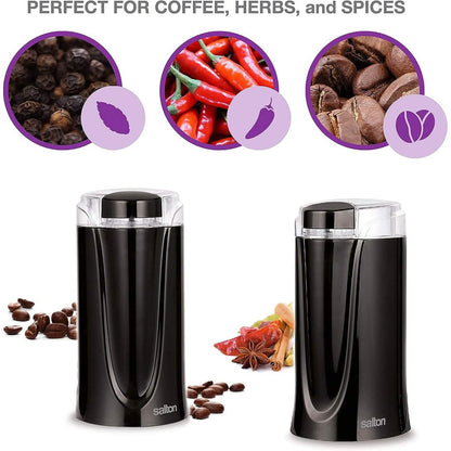 Salton Coffee, Spice & Herb Electric Grinder - Black - Tree of Life