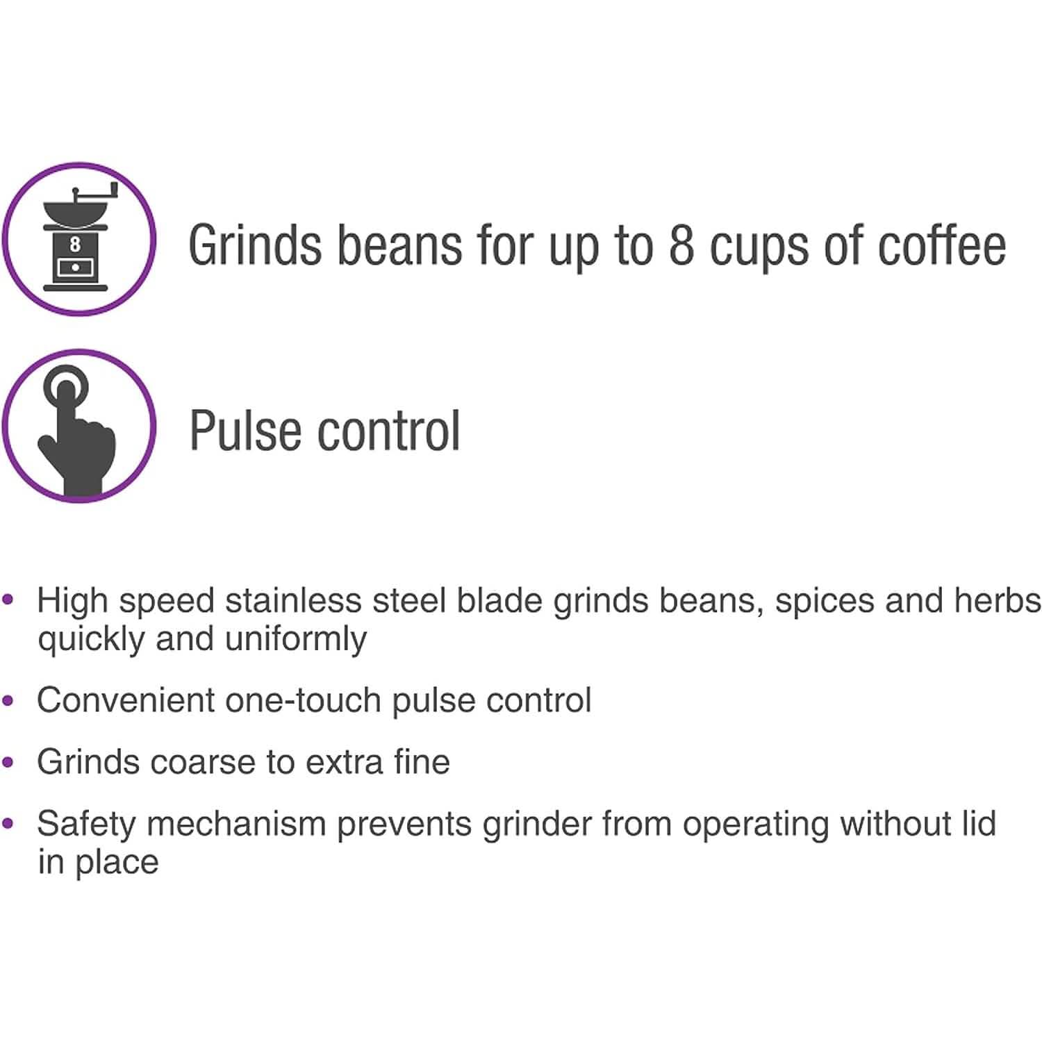 Salton Coffee, Spice & Herb Electric Grinder - Black - Tree of Life