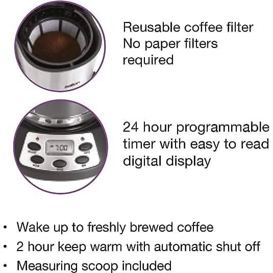 Salton Jumbo Java Coffee Maker 14 Cup - Tree of Life