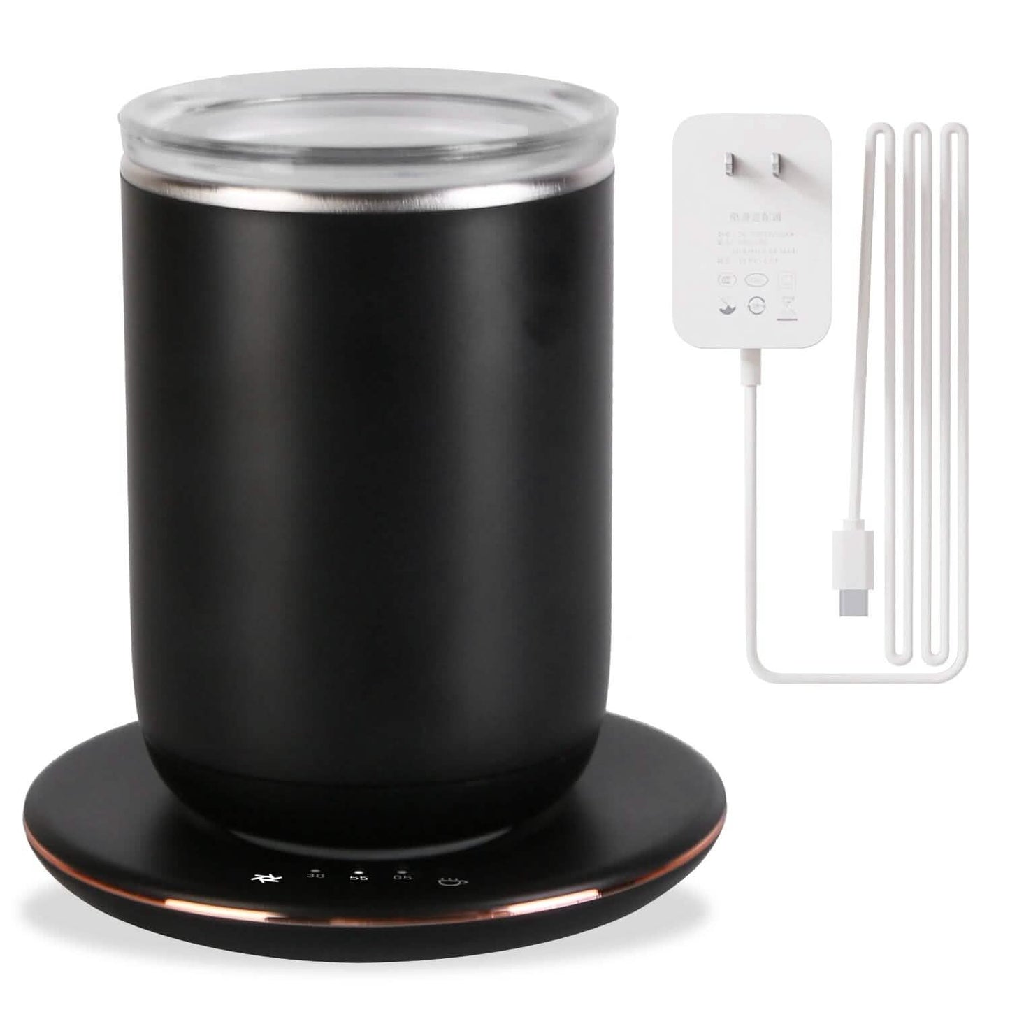 Self Stirring Coffee Mug with Lid Temperature Control 3 Heat Settings - Tree of Life