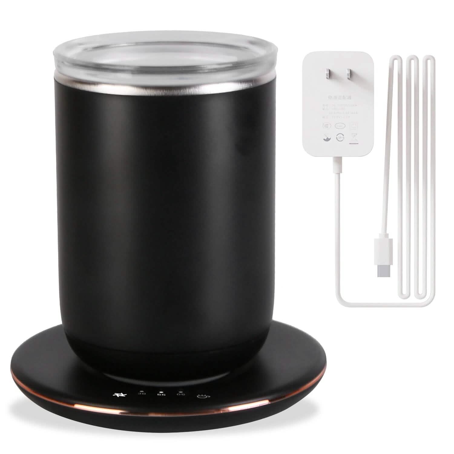 Self Stirring Coffee Mug with Lid Temperature Control 3 Heat Settings - Tree of Life