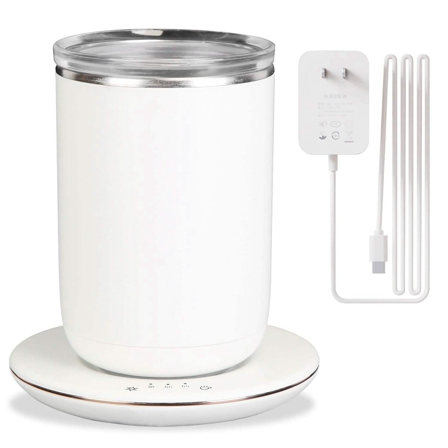 Self Stirring Coffee Mug with Lid Temperature Control 3 Heat Settings - Tree of Life