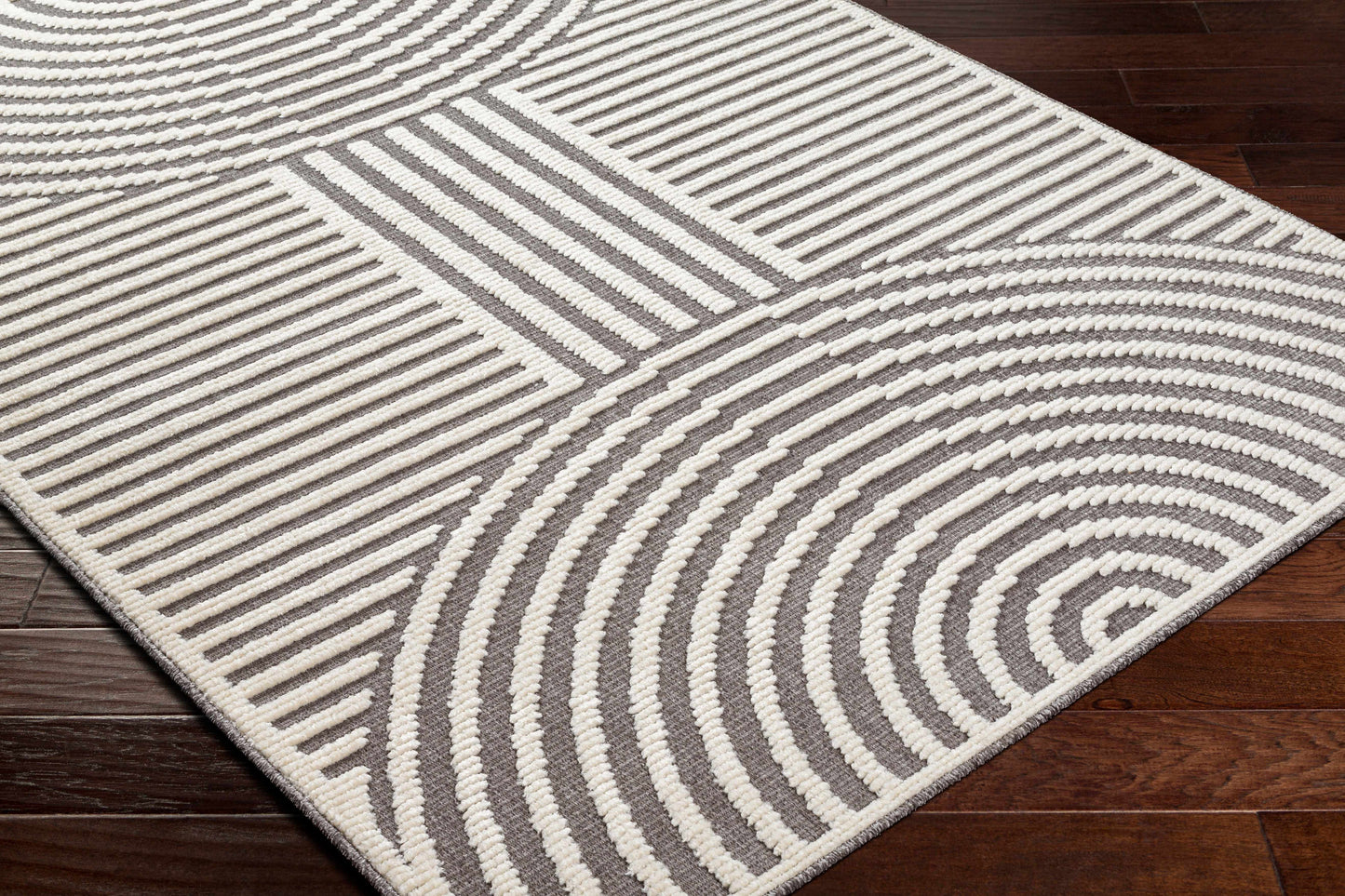 Deron Gray Rainbow Washable Rug - Tree of Life