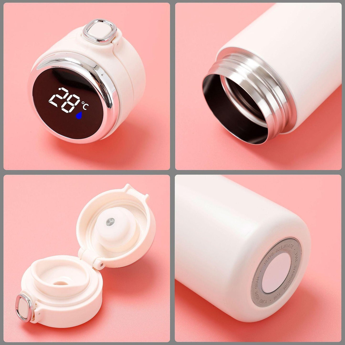 Smart Thermos Mug Mini Stainless Steel Thermos Cup Portable Leak Proof Water Cup with Filter Water Vacuum Tea Coffee Bottle Cup Smart Water bottle Stainless Steel Travel Mug Thermoses Cup Flask - Tree of Life