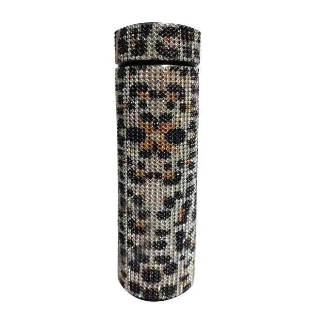 Sport Sterlling Creative Diamond Thermos Bottle Water Bottle Stainless Steel Smart Temperature Display Vacuum Flask Mug Gift for Men Women - Tree of Life