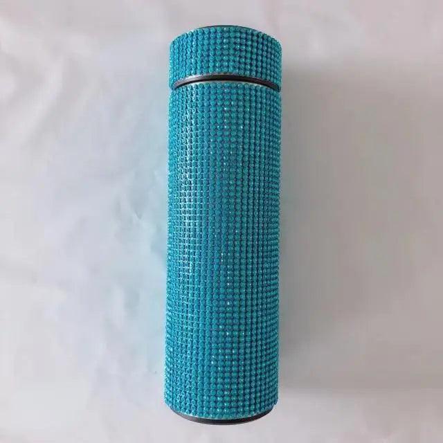 Sport Sterlling Creative Diamond Thermos Bottle Water Bottle Stainless Steel Smart Temperature Display Vacuum Flask Mug Gift for Men Women - Tree of Life