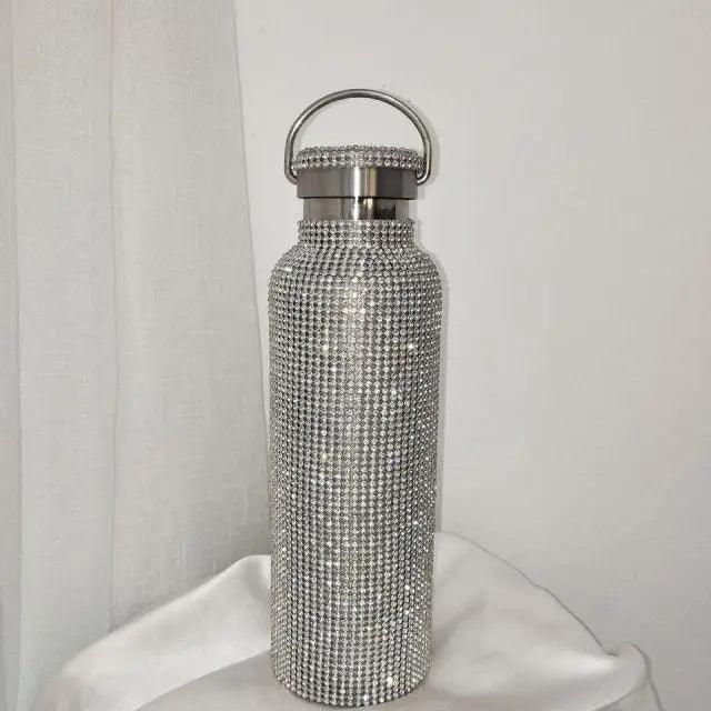Sport Sterlling Creative Diamond Thermos Bottle Water Bottle Stainless Steel Smart Temperature Display Vacuum Flask Mug Gift for Men Women - Tree of Life