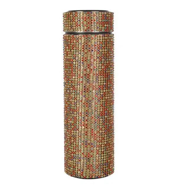 Sport Sterlling Creative Diamond Thermos Bottle Water Bottle Stainless Steel Smart Temperature Display Vacuum Flask Mug Gift for Men Women - Tree of Life