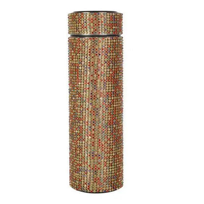 Sport Sterlling Creative Diamond Thermos Bottle Water Bottle Stainless Steel Smart Temperature Display Vacuum Flask Mug Gift for Men Women - Tree of Life