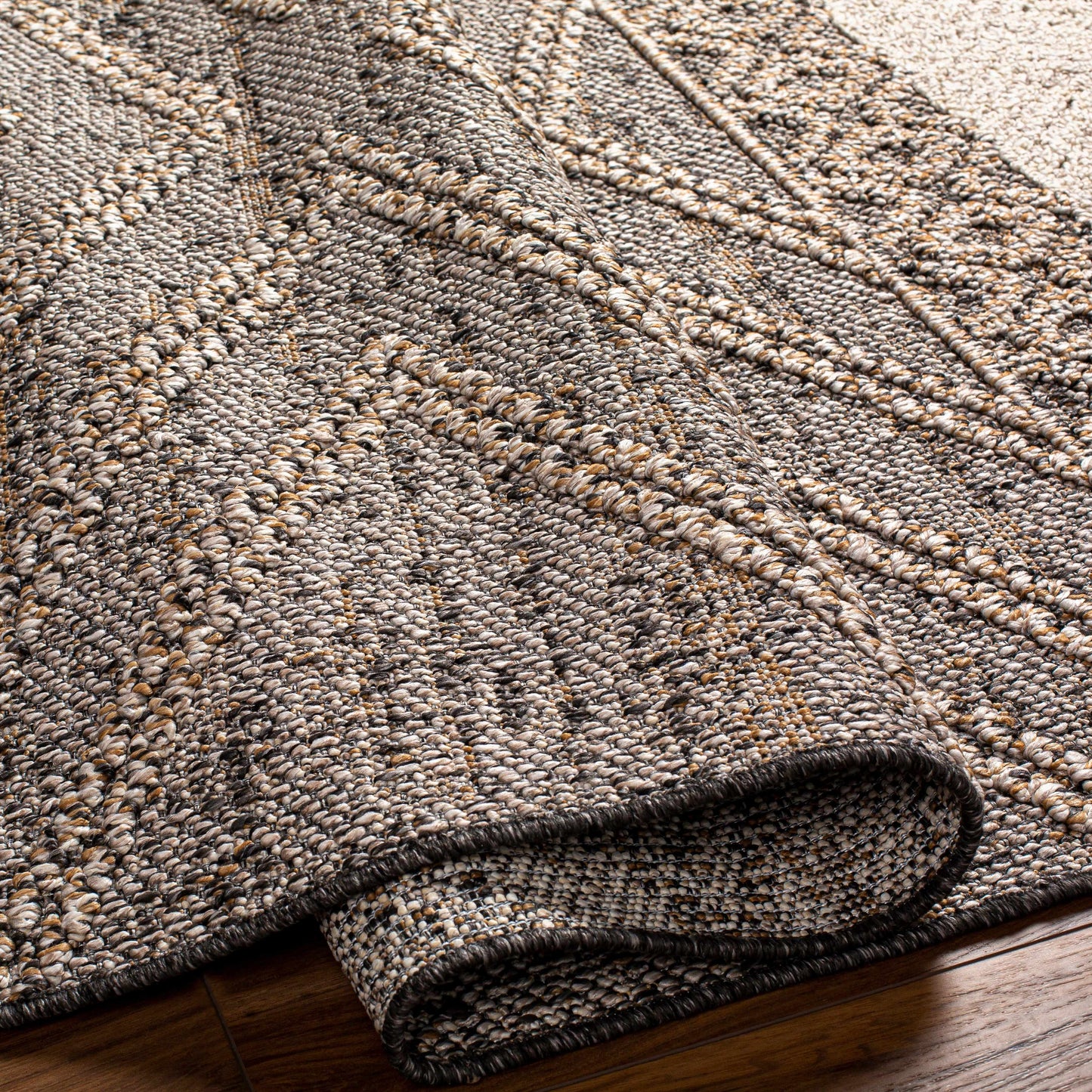 Beige Charcoal Areli Area Rug - Tree of Life