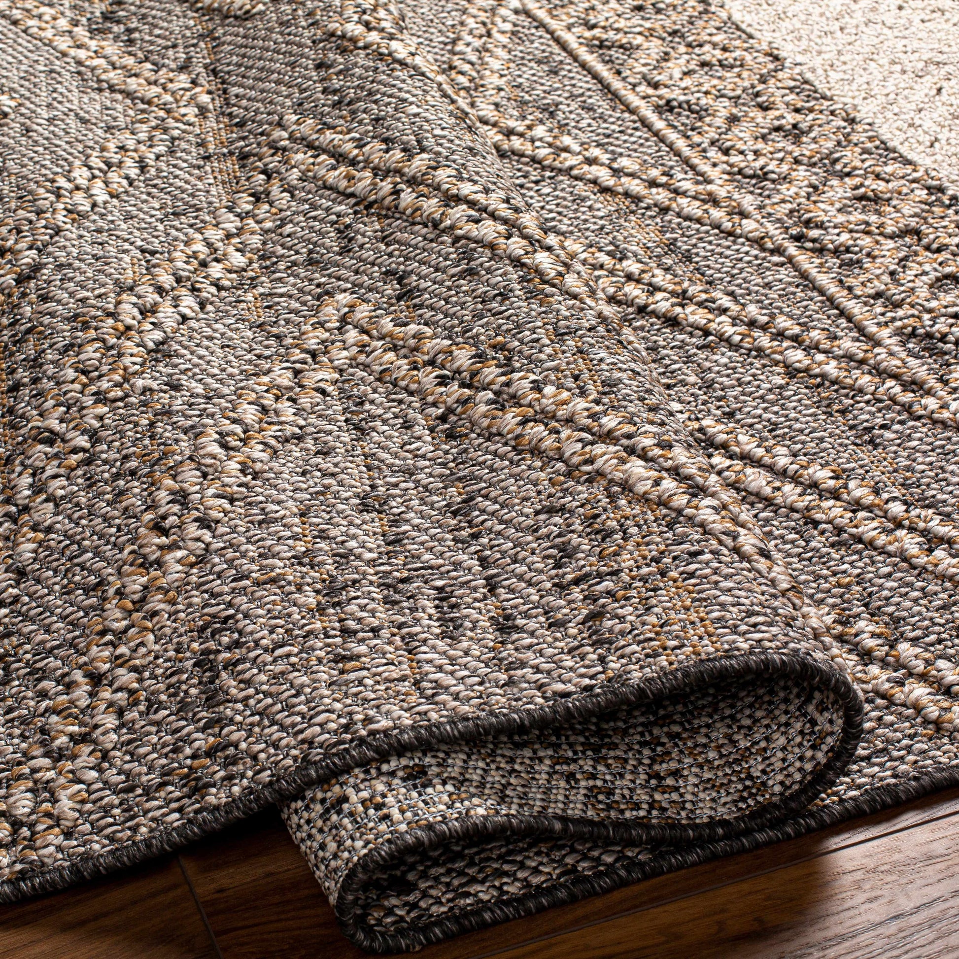 Beige Charcoal Areli Area Rug - Tree of Life