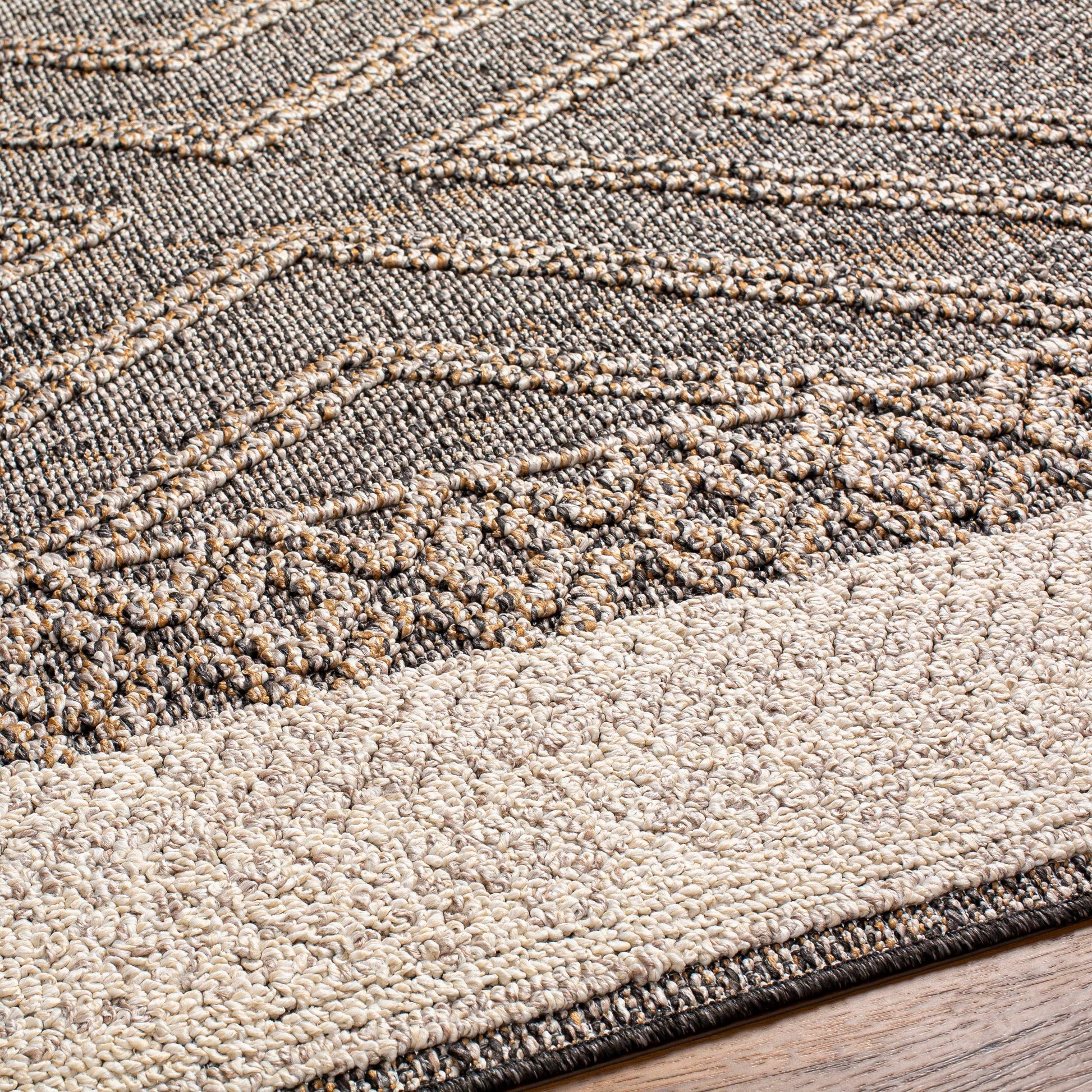 Beige Charcoal Areli Area Rug - Tree of Life