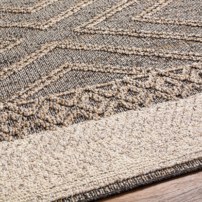Beige Charcoal Areli Area Rug - Tree of Life