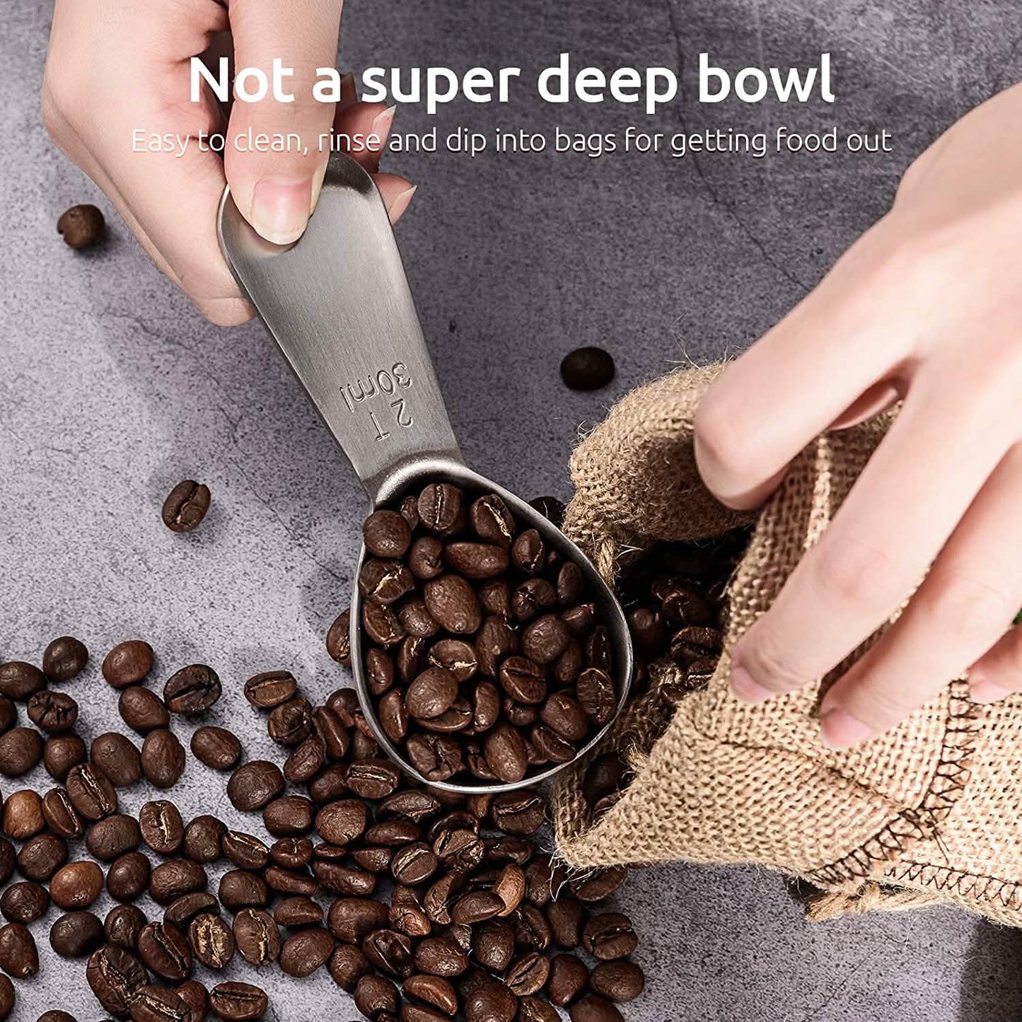 Stainless Steel Measuring Coffee Scoop - Tree of Life