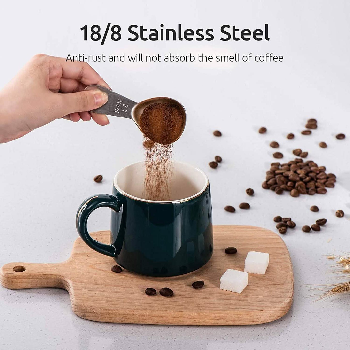 Stainless Steel Measuring Coffee Scoop - Tree of Life