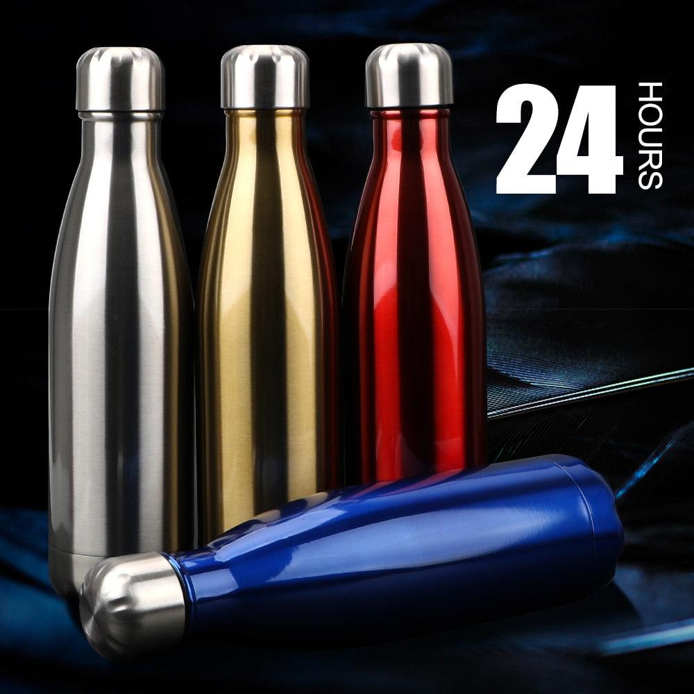 Stainless Steel Water Bottle BPA Free Thermos Water Beer Thermos 500ml for Sport Bottles Double-Wall Insulated Vacuum Flask Double-Walled Insulated Vacuum Flask Stainless Steel Drinking Bottle - Tree of Life