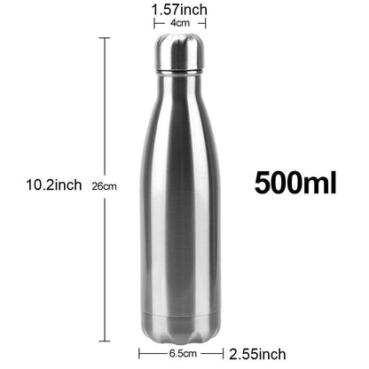 Stainless Steel Water Bottle BPA Free Thermos Water Beer Thermos 500ml for Sport Bottles Double-Wall Insulated Vacuum Flask Double-Walled Insulated Vacuum Flask Stainless Steel Drinking Bottle - Tree of Life