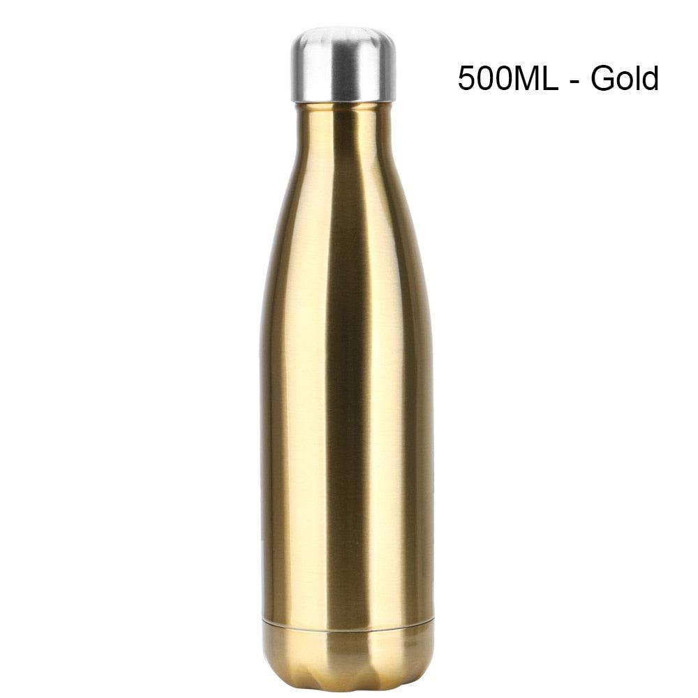 Stainless Steel Water Bottle BPA Free Thermos Water Beer Thermos 500ml for Sport Bottles Double-Wall Insulated Vacuum Flask Double-Walled Insulated Vacuum Flask Stainless Steel Drinking Bottle - Tree of Life