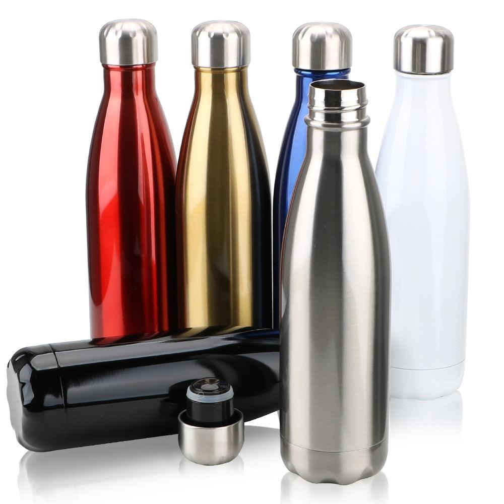 Stainless Steel Water Bottle BPA Free Thermos Water Beer Thermos 500ml for Sport Bottles Double-Wall Insulated Vacuum Flask Double-Walled Insulated Vacuum Flask Stainless Steel Drinking Bottle - Tree of Life