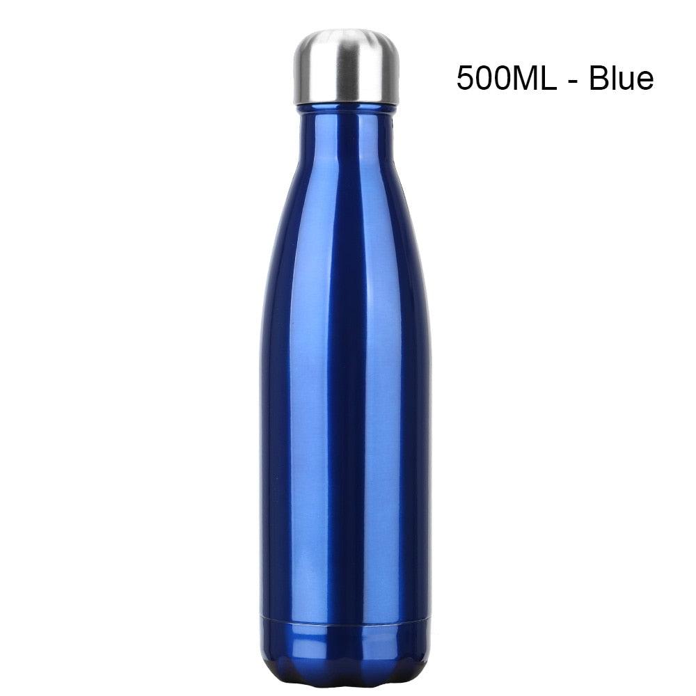 Stainless Steel Water Bottle BPA Free Thermos Water Beer Thermos 500ml for Sport Bottles Double-Wall Insulated Vacuum Flask Double-Walled Insulated Vacuum Flask Stainless Steel Drinking Bottle - Tree of Life