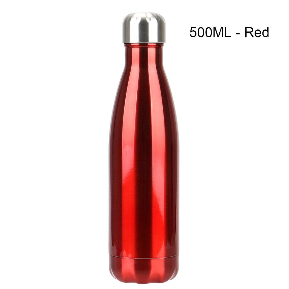 Stainless Steel Water Bottle BPA Free Thermos Water Beer Thermos 500ml for Sport Bottles Double-Wall Insulated Vacuum Flask Double-Walled Insulated Vacuum Flask Stainless Steel Drinking Bottle - Tree of Life