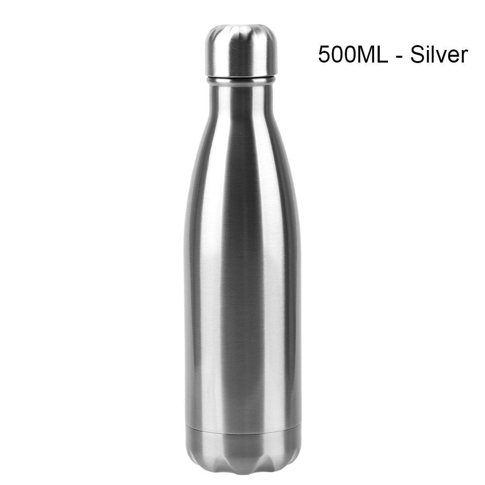 Stainless Steel Water Bottle BPA Free Thermos Water Beer Thermos 500ml for Sport Bottles Double-Wall Insulated Vacuum Flask Double-Walled Insulated Vacuum Flask Stainless Steel Drinking Bottle - Tree of Life