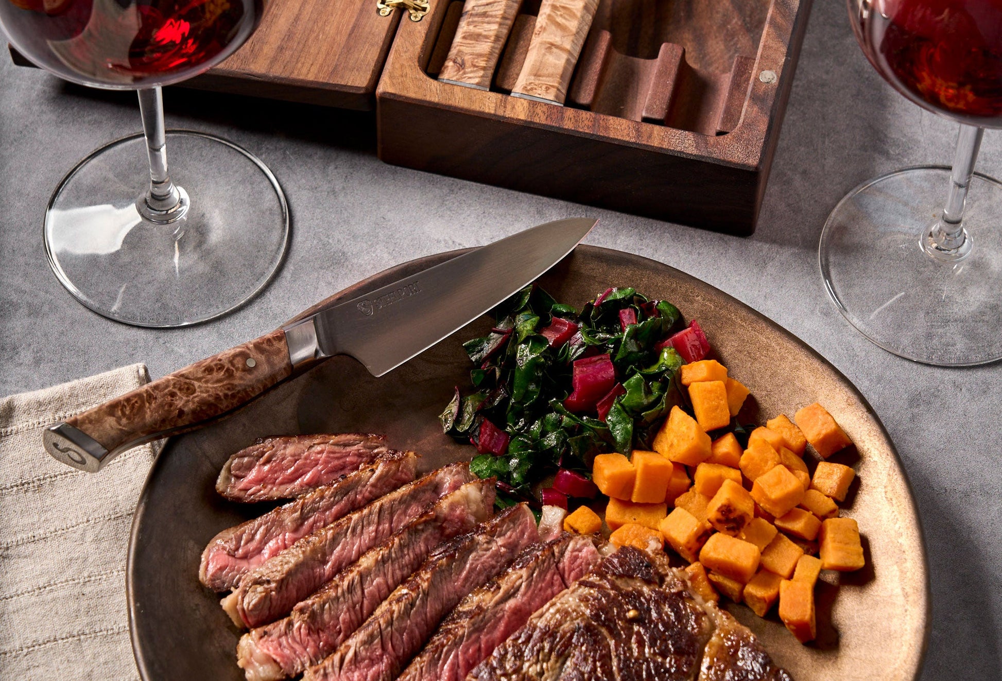 8-Piece Steak Knife Set - Tree of Life