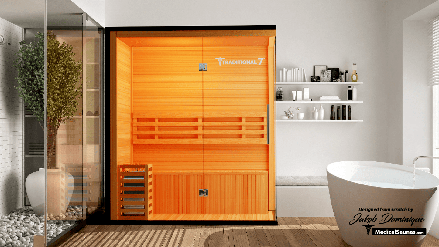3 Person Home Steam Sauna | Traditional 7™ - Tree of Life