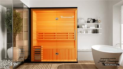 3 Person Home Steam Sauna | Traditional 7™ - Tree of Life