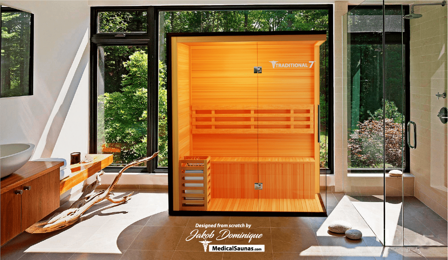 3 Person Home Steam Sauna | Traditional 7™ - Tree of Life