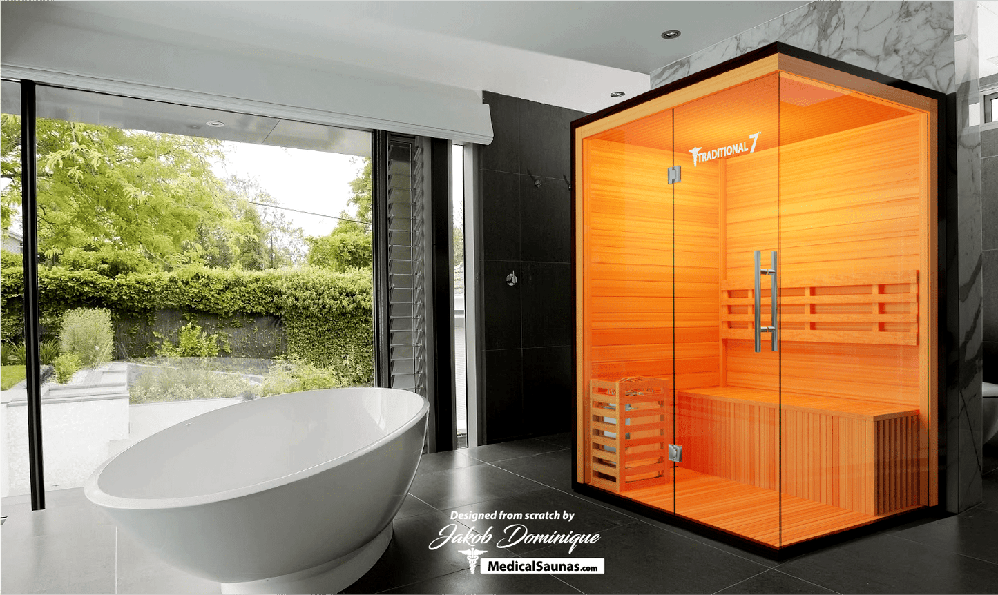 3 Person Home Steam Sauna | Traditional 7™ - Tree of Life