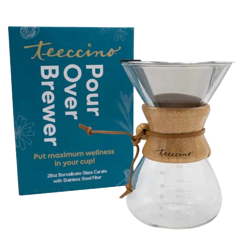 Glass Pour Over Coffee Brewer - Tree of Life