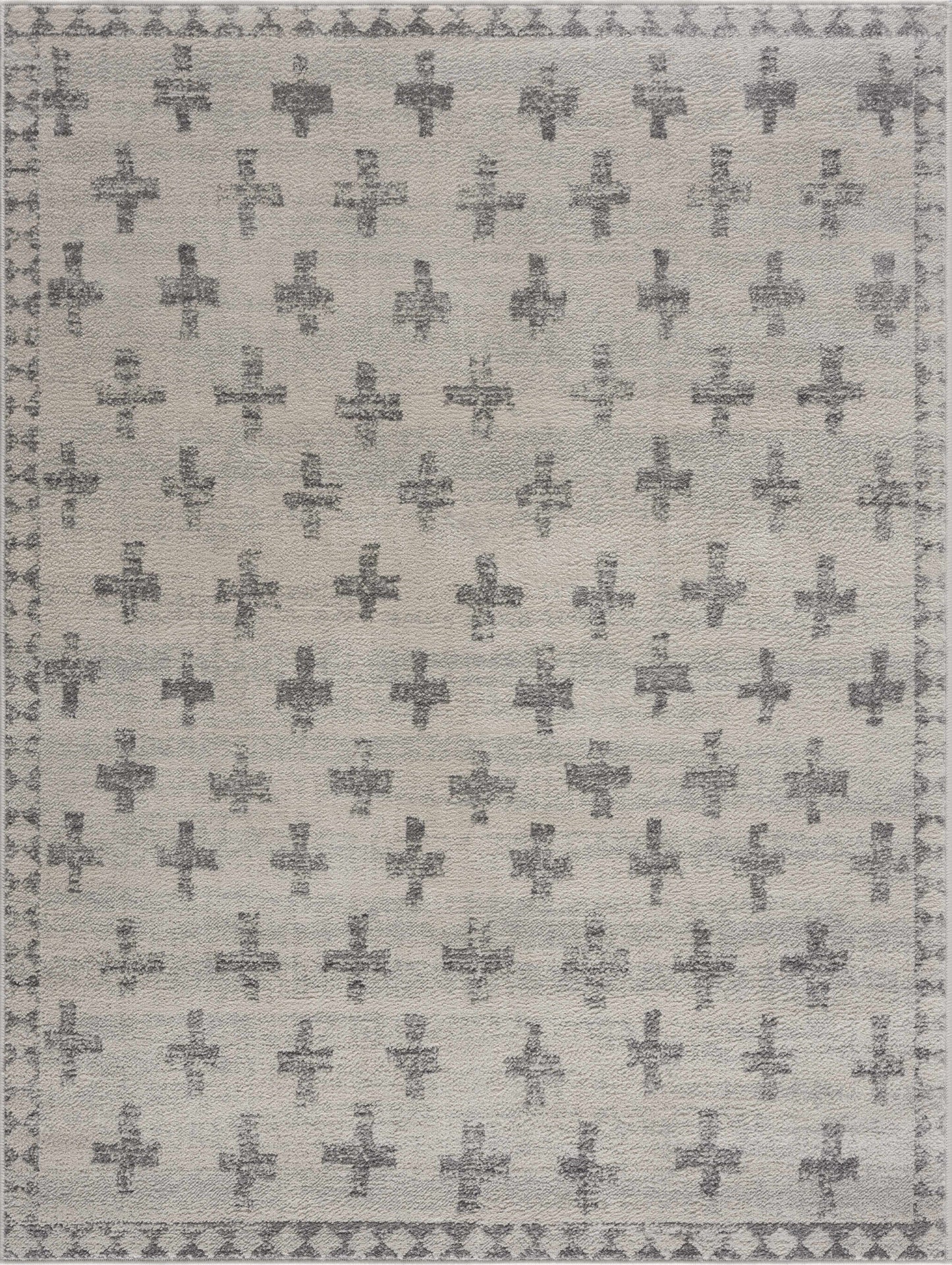 Tigris Swiss Cross Ivory&Gray Area Rug - Clearance - Tree of Life