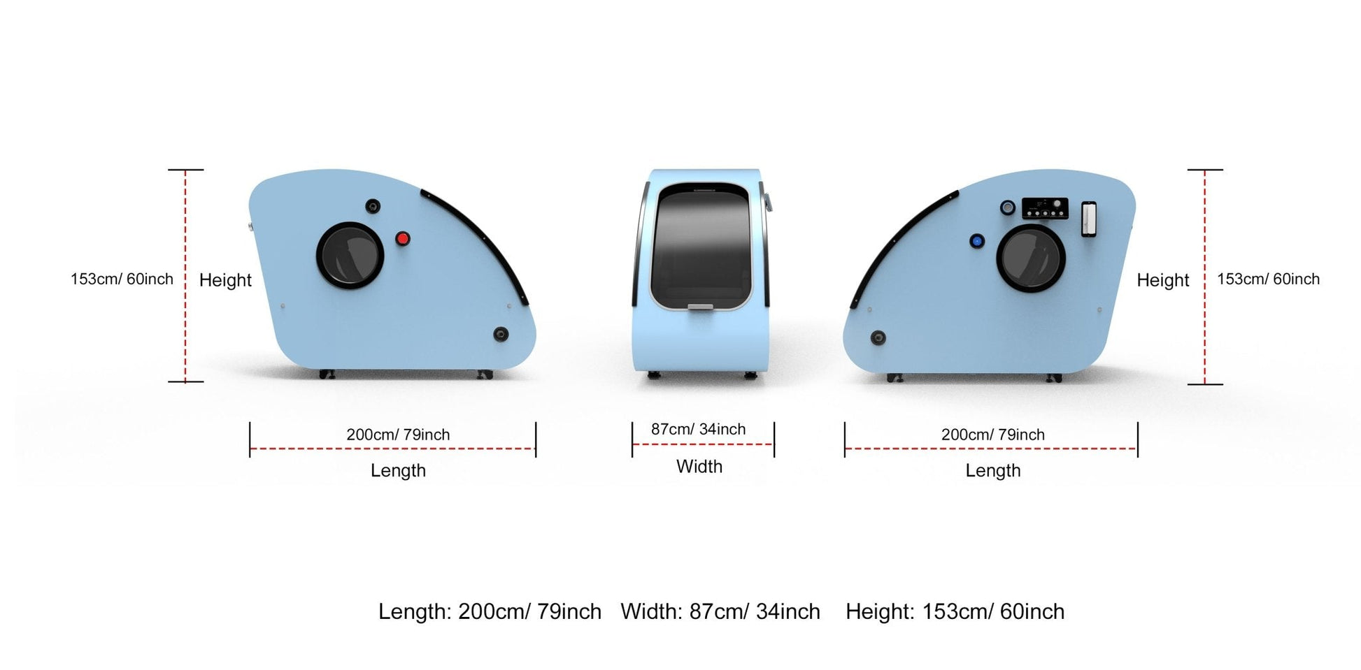 TimePod 2 | 2.0 ATA Triangular Hard-Shell Hyperbaric Chamber - Tree of Life