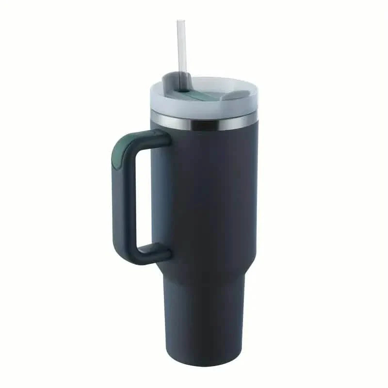 Tumbler with Handle And Straw Lid, Leak-proof Travel 40oz Coffee Mug - Tree of Life