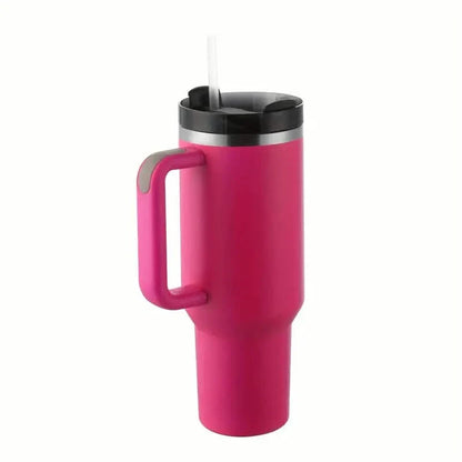 Tumbler with Handle And Straw Lid, Leak-proof Travel 40oz Coffee Mug - Tree of Life