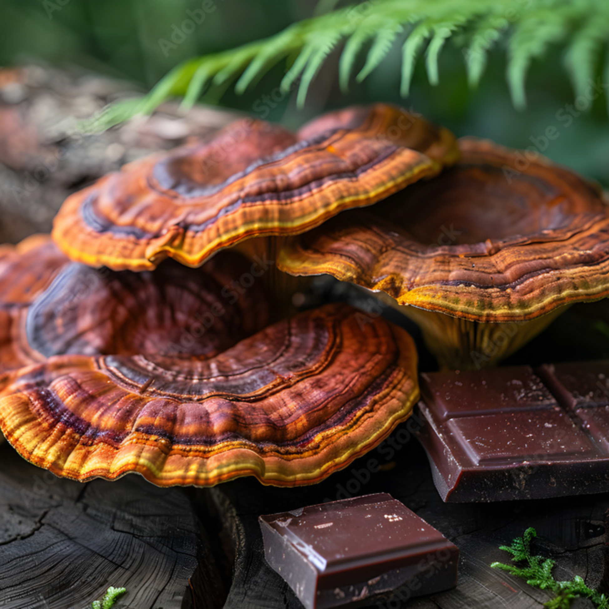 Forest Reserve™ Turkey Tail, Maitake, & Chaga Mushroom Chocolate Squares - Tree of Life