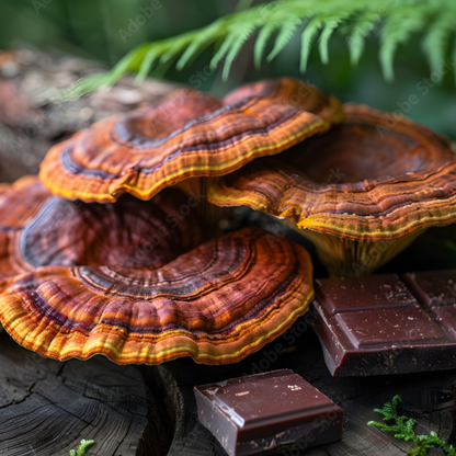 Forest Reserve™ Turkey Tail, Maitake, & Chaga Mushroom Chocolate Squares - Tree of Life
