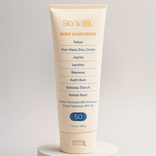XL Sky and Sol Body Sunscreen SPF 50 (7.05 oz) - Tree of Life